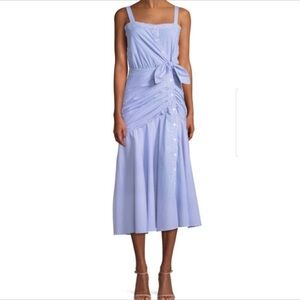 Veronica Beard Marena Stripe Midi Dress Sz 6